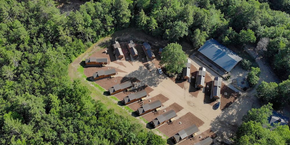 Our cabins in Milton, NH are surrounded by gorgeous, wooded scenery! 