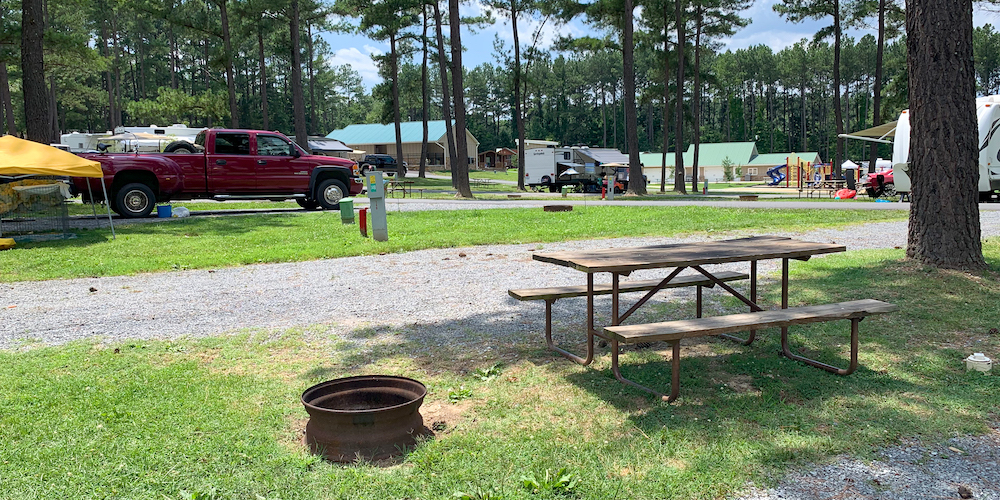 Virginia RV camping is made even better with our spacious RV sites.