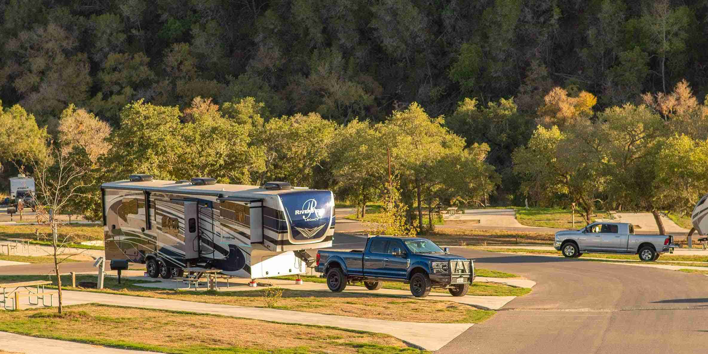 RV Sites at Camp Fimfo Texas Hill Country