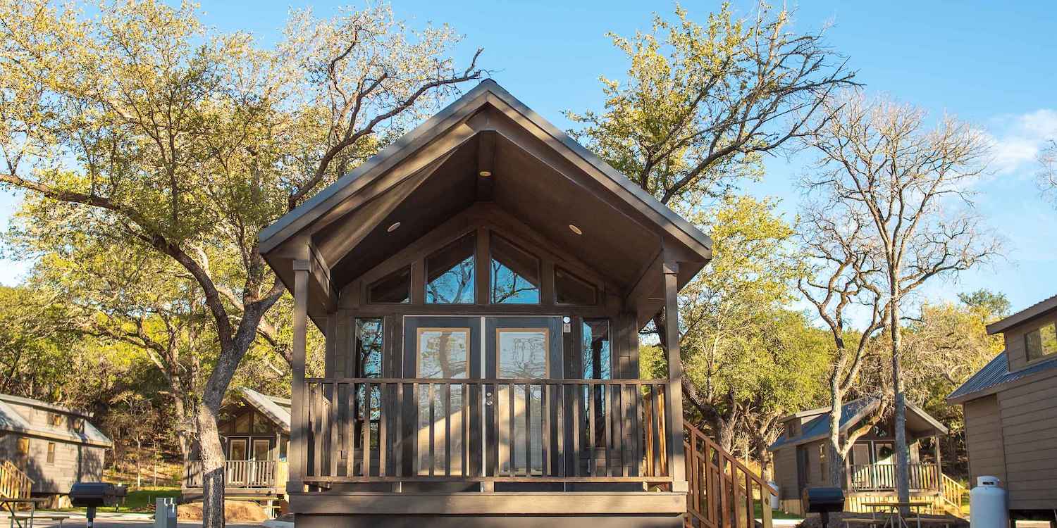 A Bluebonnet Cabin at Camp Fimfo Texas Hill Country