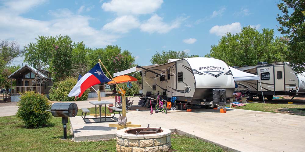 Enjoy a Red Carpet RV Sites at our Kerrville, TX campground.