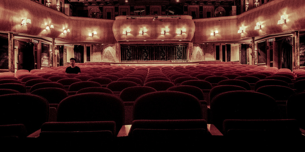 A Colonial Theatre in Ossipee, NH showing The Sound of Music.