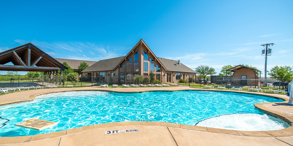 Enjoy 3 pools while staying at our campground near Fort Worth, TX.