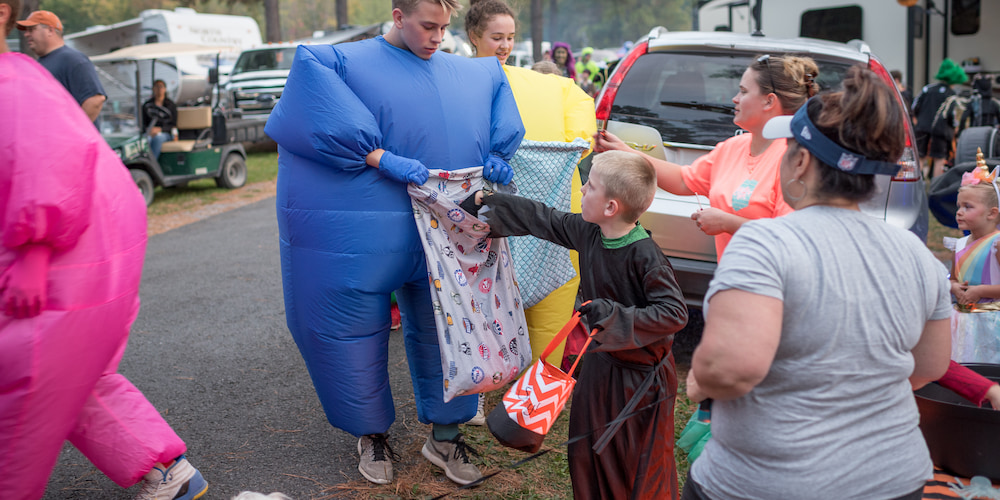 Fuel up on candy during your Halloween camping trip!