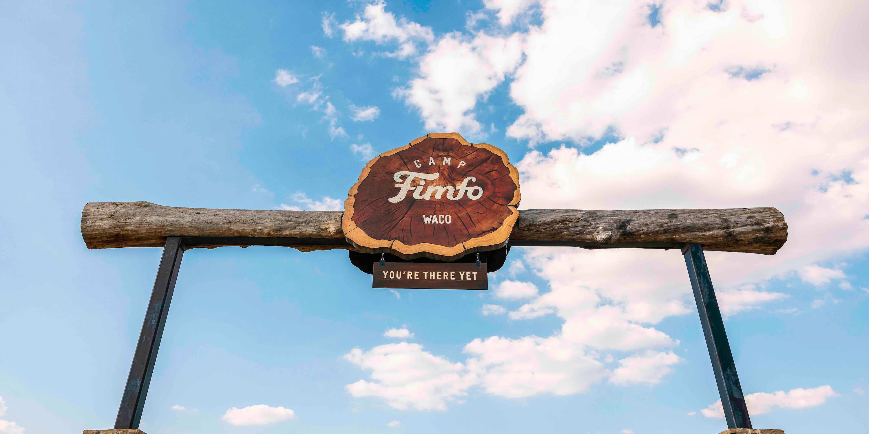 The entrance sign at Camp Fimfo Waco