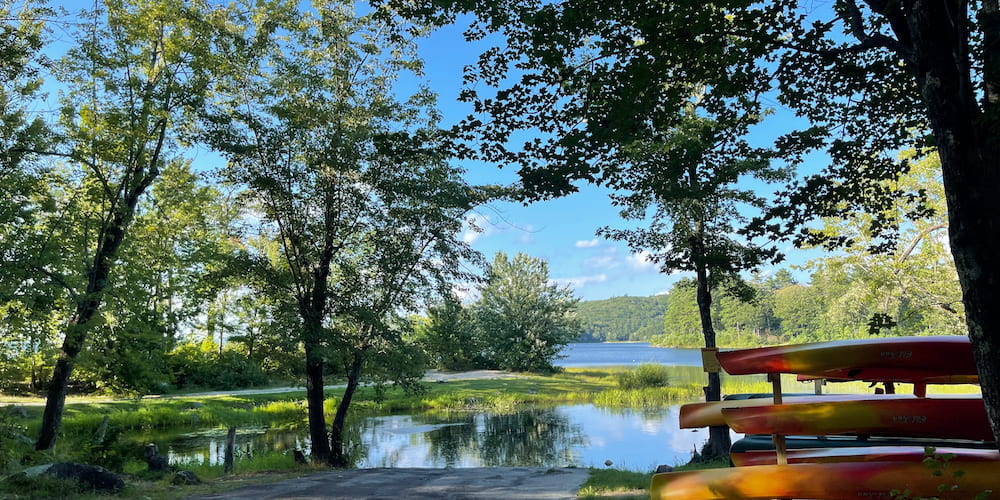 Choose a site along the water or nestled in the trees at our Maine campground!