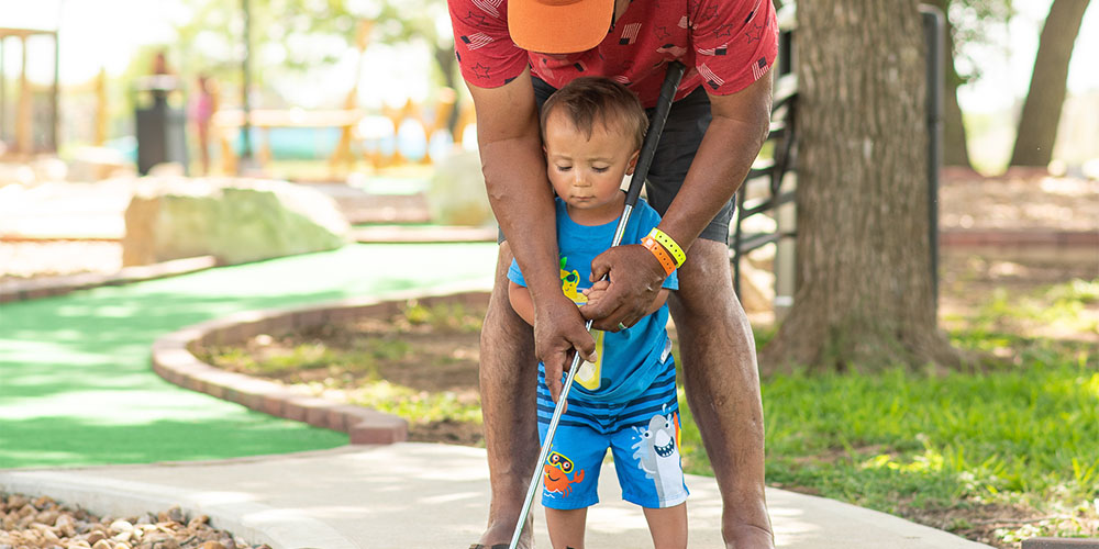 Find a new hobby, such as mini golf!