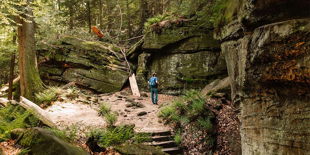 Enjoy hiking near Cleveland at Ledges Trail!