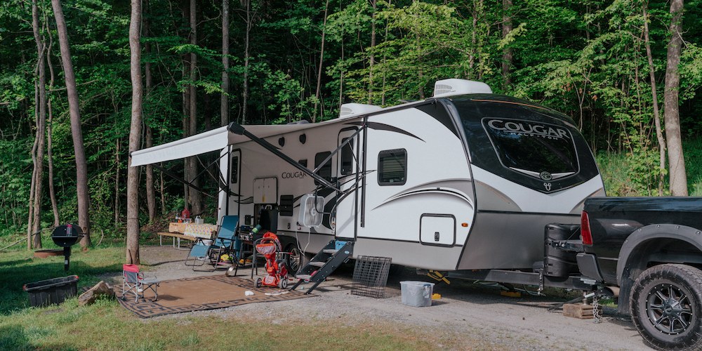 Choose from 4 RV site types at our Maine campground.