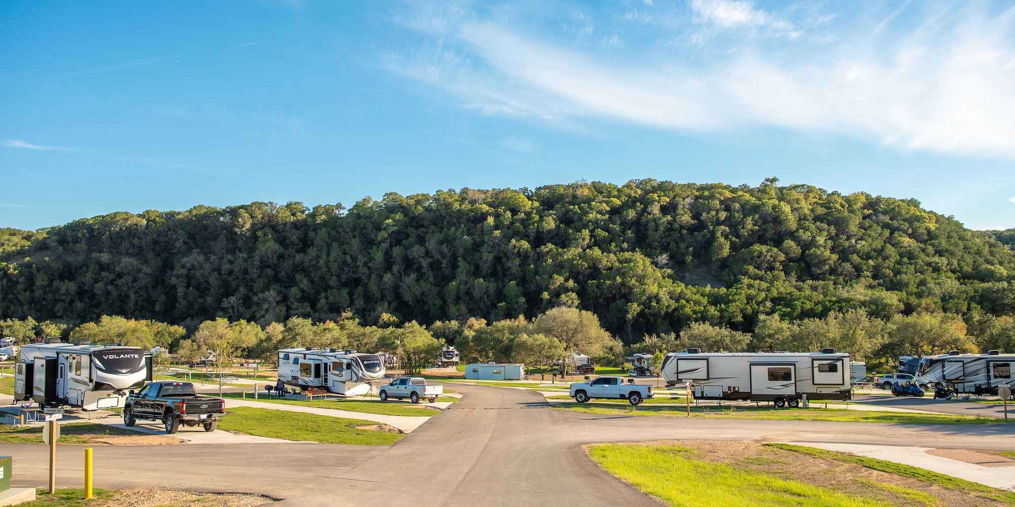 RV Sites at Camp Fimfo Texas Hill Country