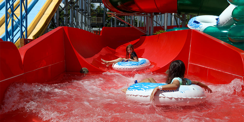 Our Jelly Roll water slide is one of our many fun attractions at our Houston campground!