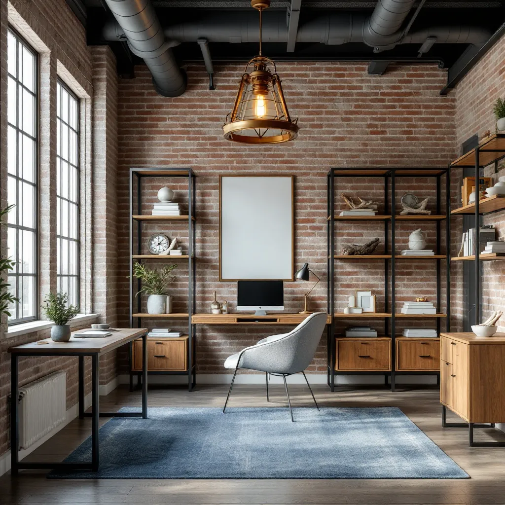 Brick \u0026 Botanical Home Office Inspiration | Muse by Wayfair, image size:1024x1024