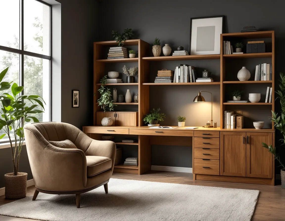 アート79 「オーガニック・プラネット(ダークブラウン)」 インテリア Organic Modern Zen Interior Design Collection | Muse by Wayfair