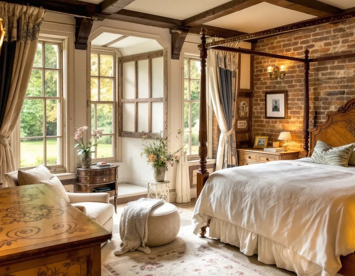 Elegant English Country Bedroom Inspiration | Muse by Wayfair, image size:1152x896
