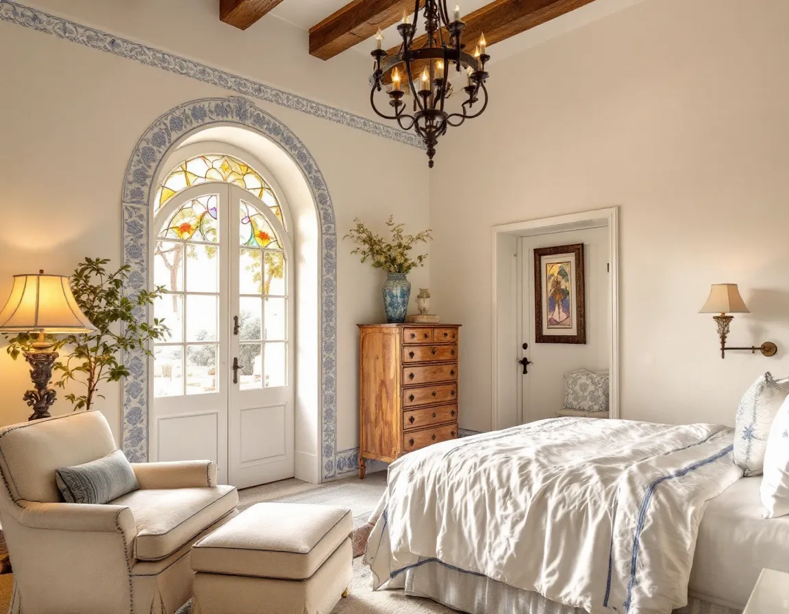 Spanish Colonial Style Bedroom Inspiration | Muse by Wayfair, image size:1152x896