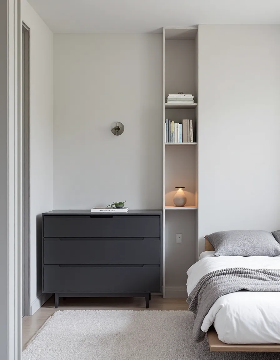 Dark Gray Three-drawer Dresser Inspiration | Muse by Wayfair