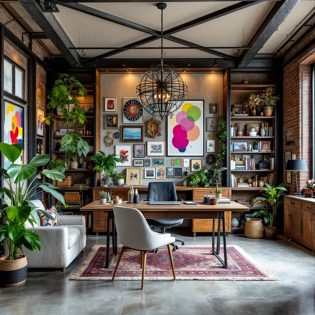 Brick \u0026 Botanical Home Office Inspiration | Muse by Wayfair, image size:1024x1024