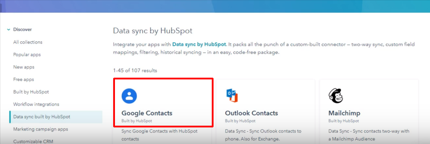 Google Contacts with HubSpot