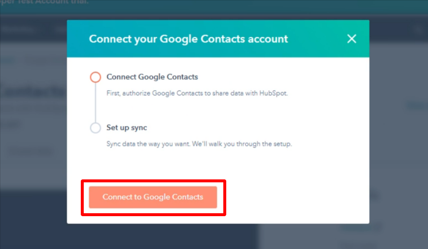 Connect to Google Contacts