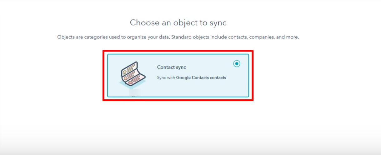 Contact sync.