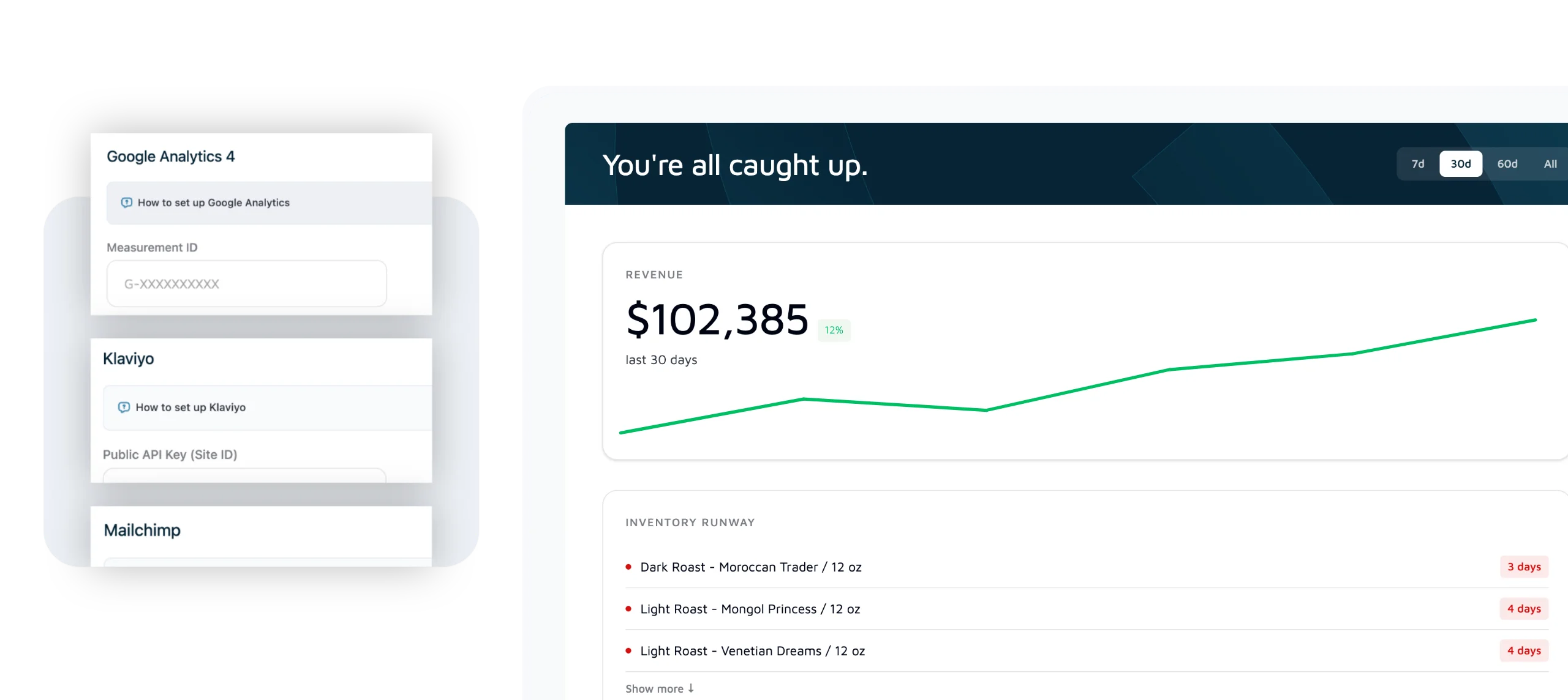Merchant Tech platform dashboard