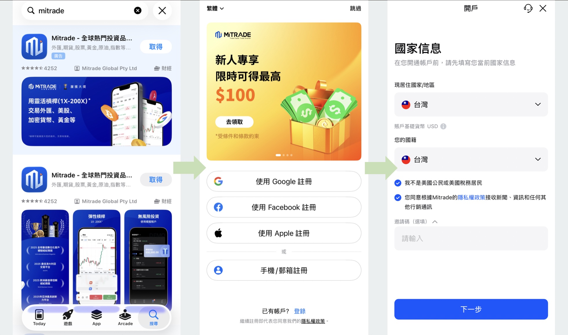 mitrade註冊