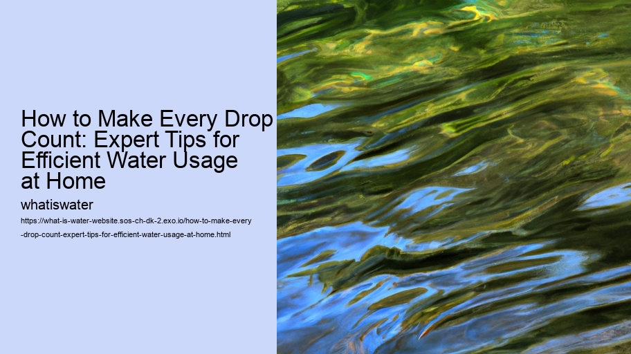 How to Make Every Drop Count: Expert Tips for Efficient Water Usage at Home