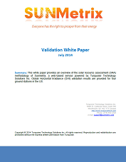 Validation report cover