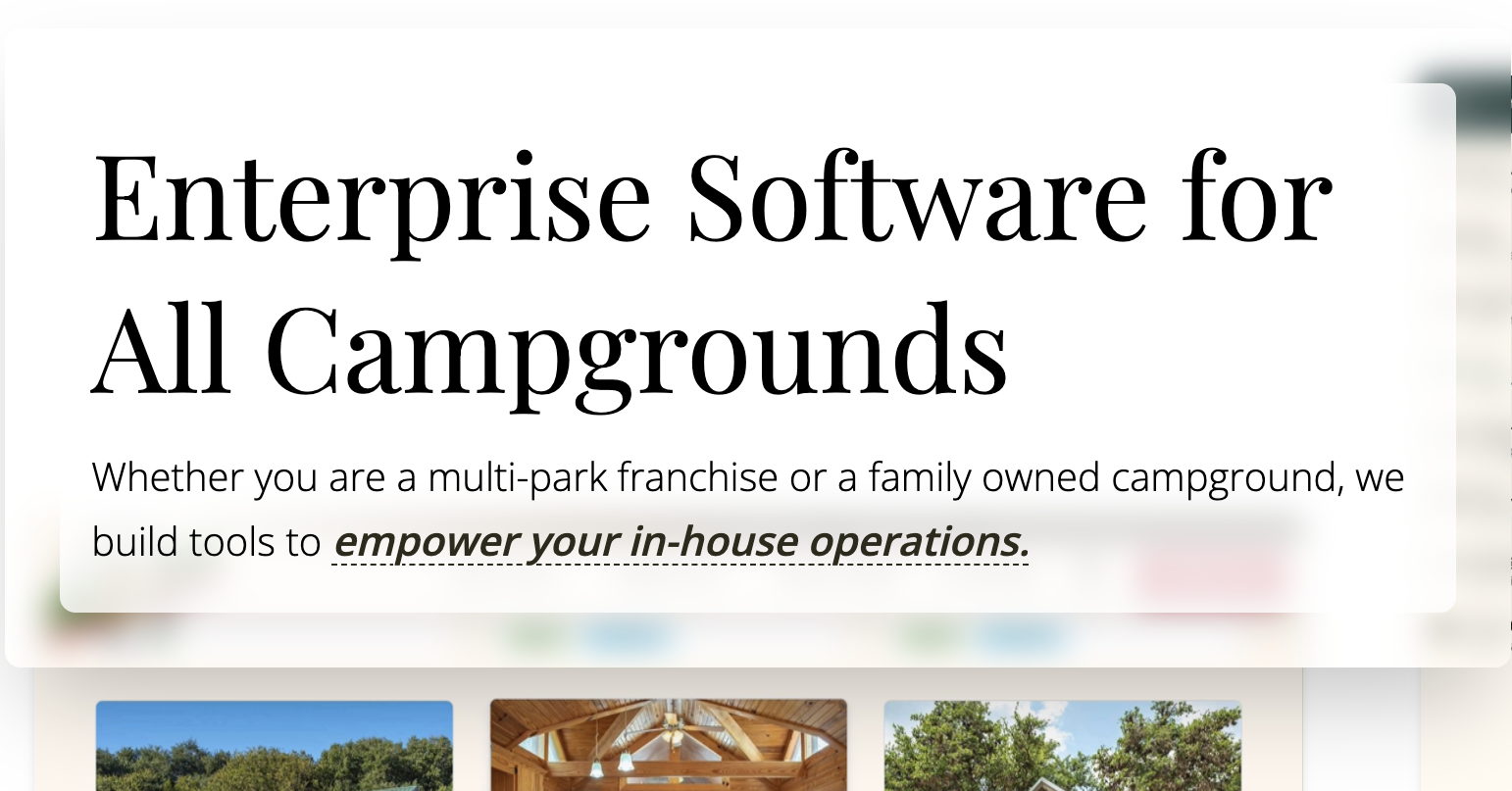 White Pine Digital | Built for Campgrounds