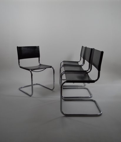 4x Fasem dining chairs by Mart Stam