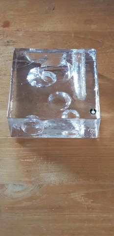 Pukeberg "Iceglass" kandelaar
