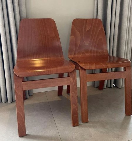2x Vintage design stoel