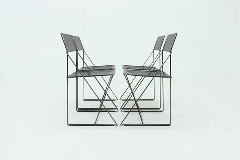 4 x Nuova X-line by Niels Jørgen Haugesen for Hybodan chair
