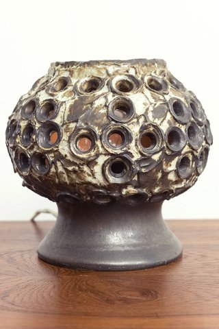 Vintage Brutalist table lamp