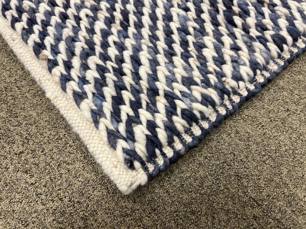 Image 2 of Brink & Campman Scone Teppich Blau Wolle