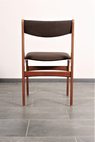 4x Erik Buck teak chairs for O.D. Mobler