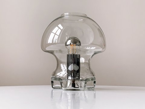 Space age design mushroom table lamp