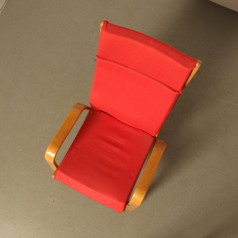 FB05 Red Armchair by Cees Braakman for Pastoe, 1950s