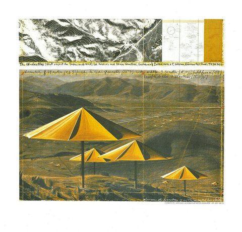 Christo - Yellow  Umbrellas uit 1991