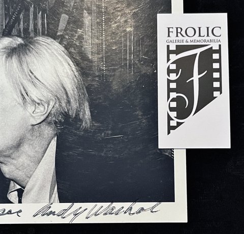 Andy Warhol Salvador Dali Signed Postcard 1978 w/COA (#0417)