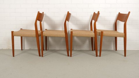 4x Pastoe Dining room chairs by Cees Braakman, Set