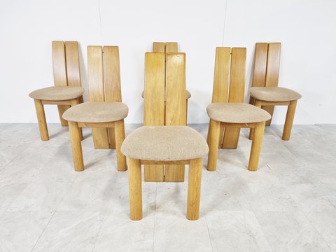 Set of 6 dining chairs by Rob & Dries van den Berghe, 1980s