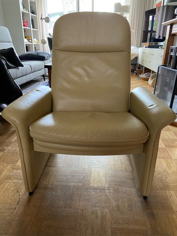 De Sede light yellow armchair