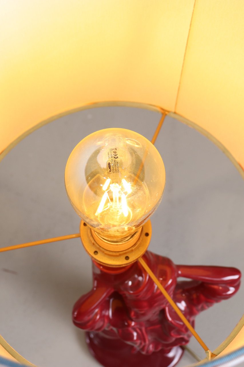 Image 2 of Vintage dameslamp in bordeauxrood