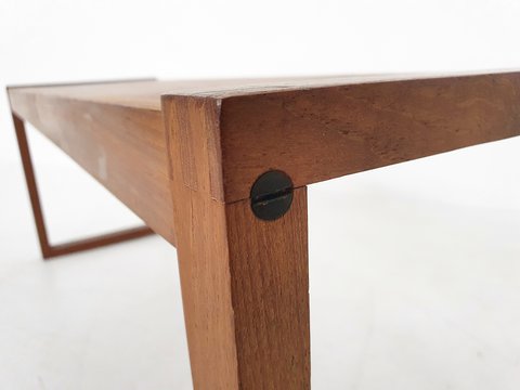 Scandinavian modern teak side table, Denmark 1960's