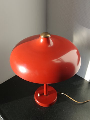 Red Mushroom Desk Lamp VEB Leuchten