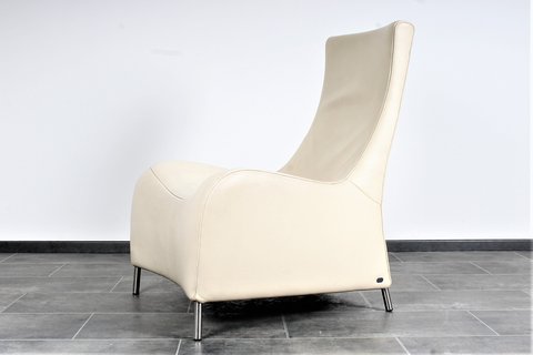 The Sede club armchair DS264 in cream white leather