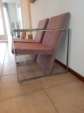 2 x Arco-spine design fauteuils