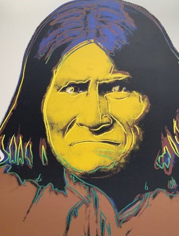 Andy Warhol - Geronimo from the Cowboys & Indians series- by Gaultney-Klineman Art INC