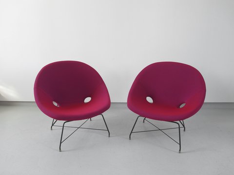 2x Saporiti by Augusto Bozzi Cosmos chairs